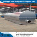 Continuously distillation plant for waste oil